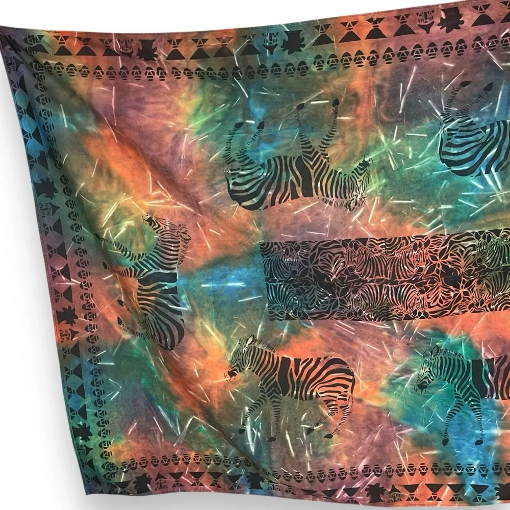 Handmade Tablecloth Africa Zebra Tablecloth Dyed‎ Rectangular 75